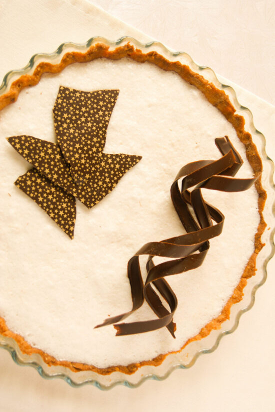 Tarte Chocolat & Noix de Coco sur pâte sablée au Pralin