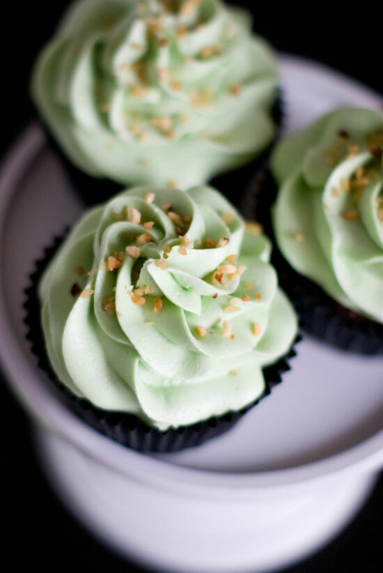 Cupcakes Pistache & Coeur Nutella