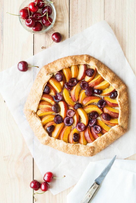 Tarte Rustique Cerise Nectarine