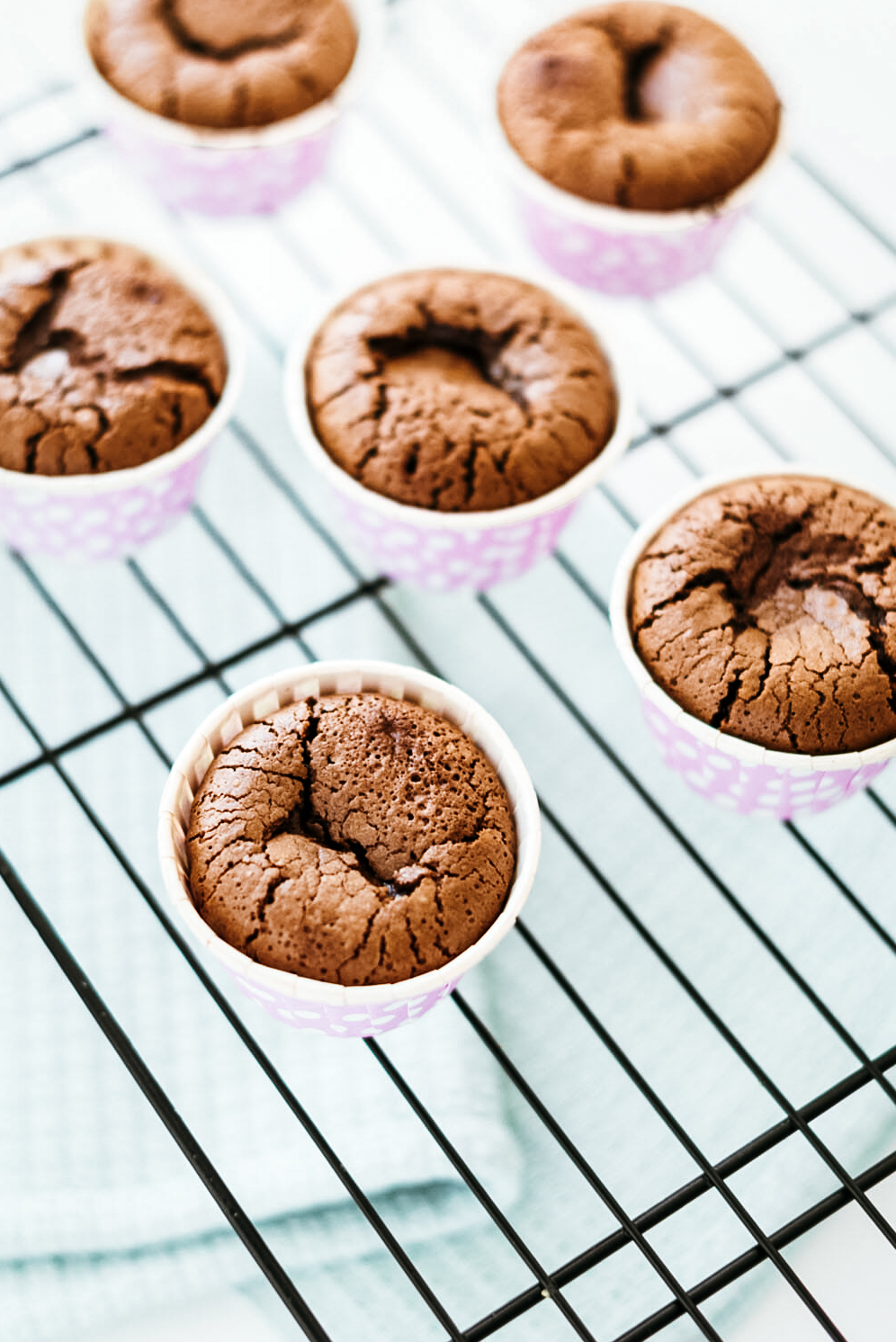 Fondants coeur coulant chocolat muffins - Lilie Bakery