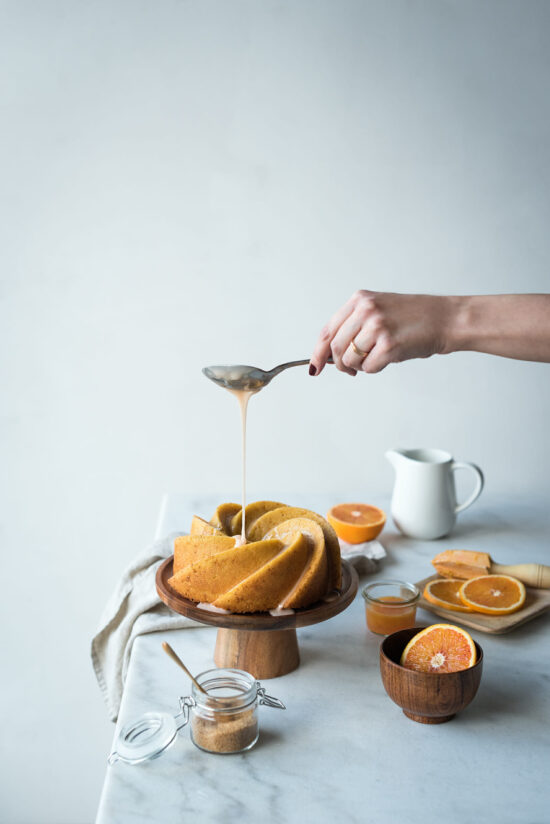 Bundt cake à l'orange & son glaçage