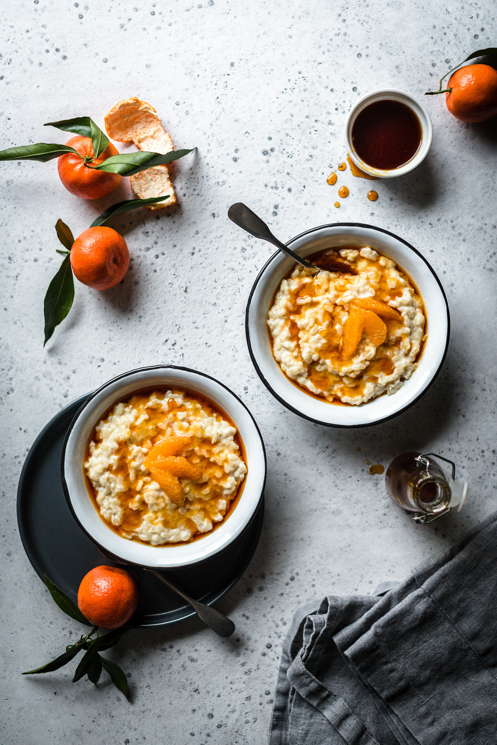 Riz au lait vanillé caramel de clémentine - Lilie Bakery