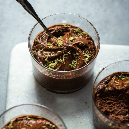 Mousse chocolat glacée citron vert - Lilie Bakery