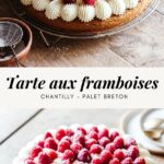 Raspberry mascarpone tart Breton palet