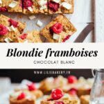 Blondie raspberry white chocolate