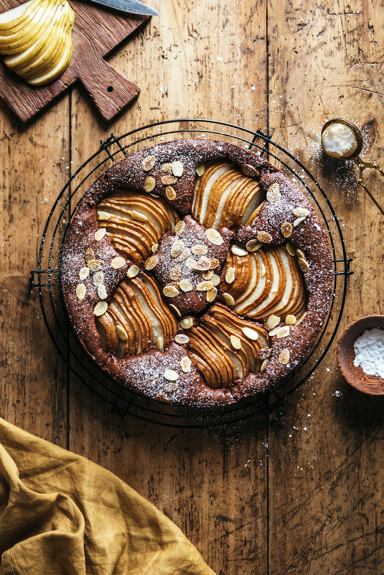 Gâteau poire chocolat sans farine - Lilie Bakery