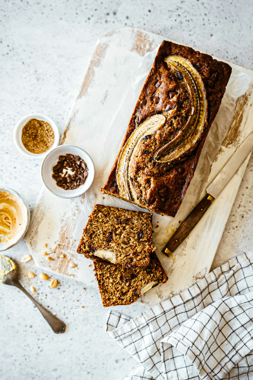 Banana bread chocolat recette - Lilie Bakery