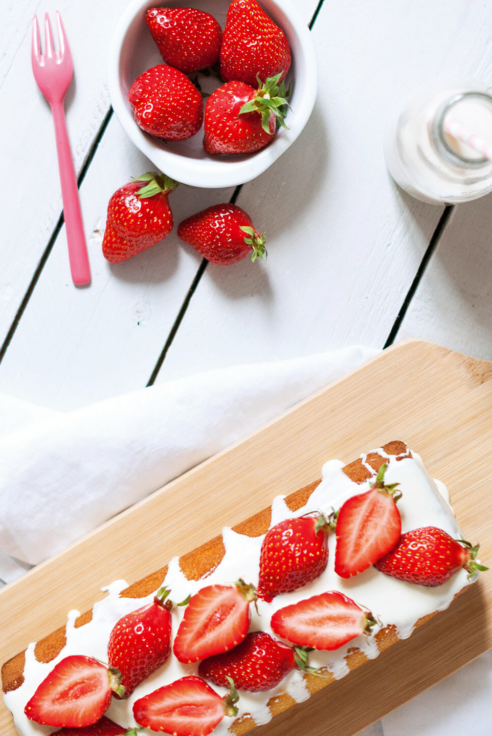 Cake vanille fraise - Lilie Bakery