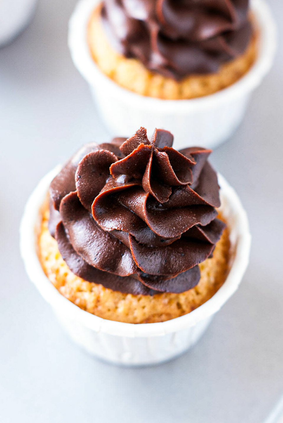 Cupcakes chocolat glaçage ganache - Lilie Bakery