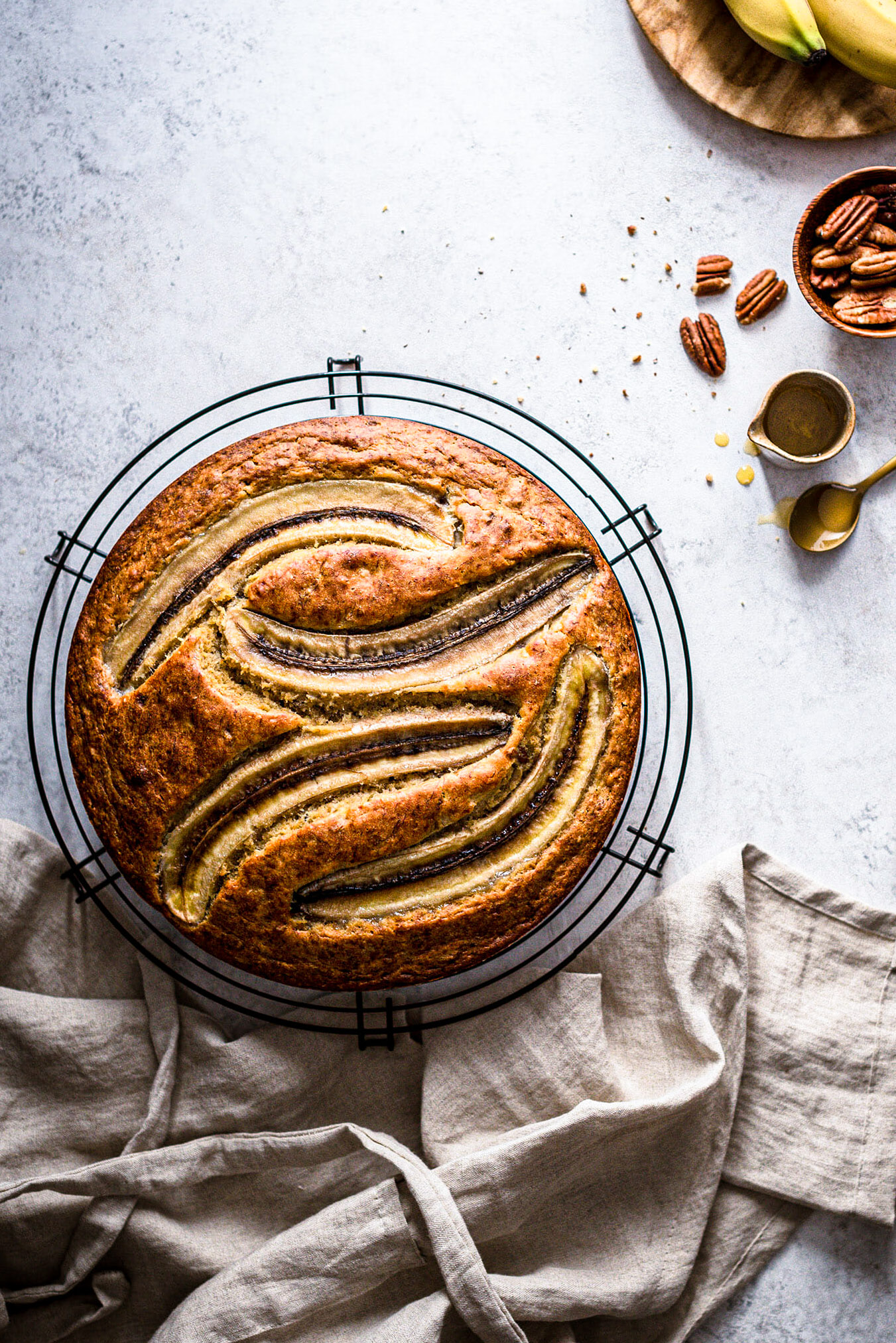 Gâteau à la banane miel pécan - Lilie Bakery