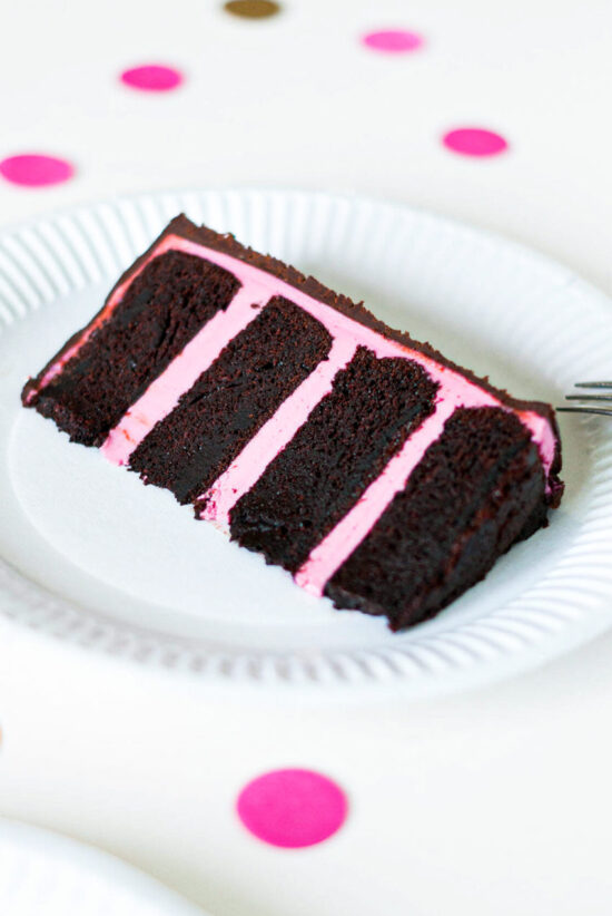Layer cake chocolat framboise - Lilie Bakery