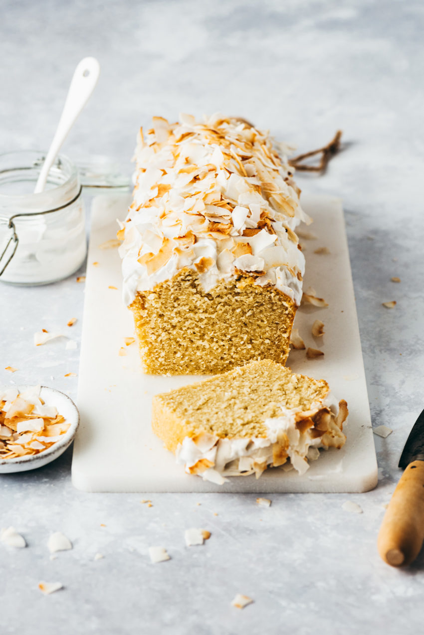 Coconut Cake Coconut Icing - Lilie Bakery