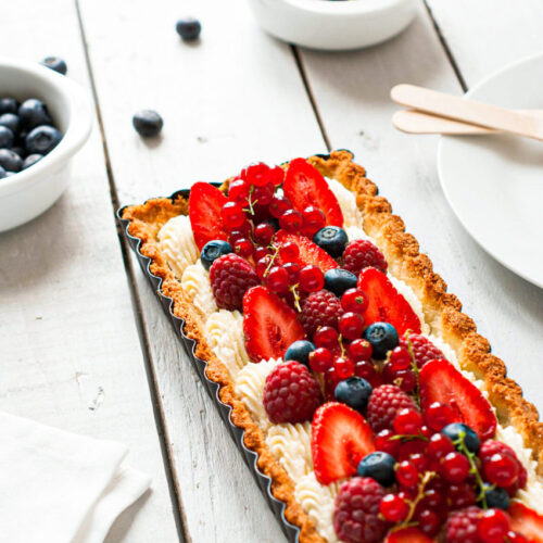 Tarte Mascarpone Fruits Rouges Noix de Coco - Lilie Bakery