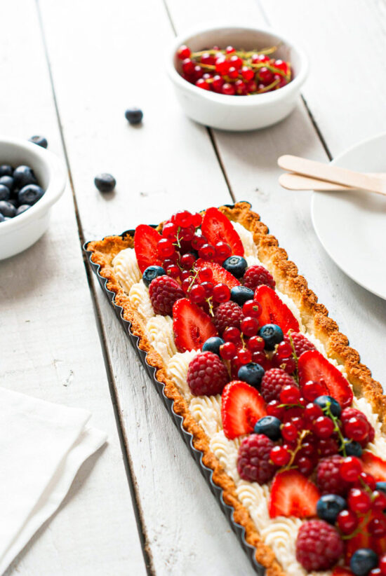 Tarte Mascarpone Fruits Rouges Noix de Coco