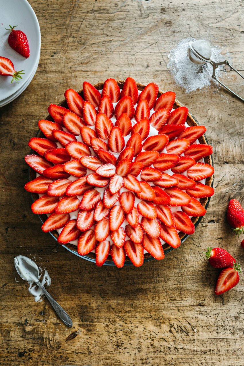 Tarte aux fraises Cyril Lignac - Lilie Bakery