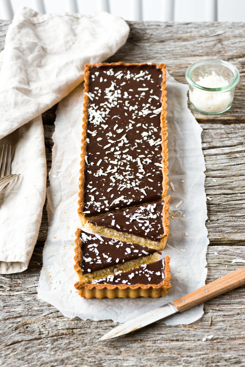 Chocolate Coconut Tart - Lilie Bakery