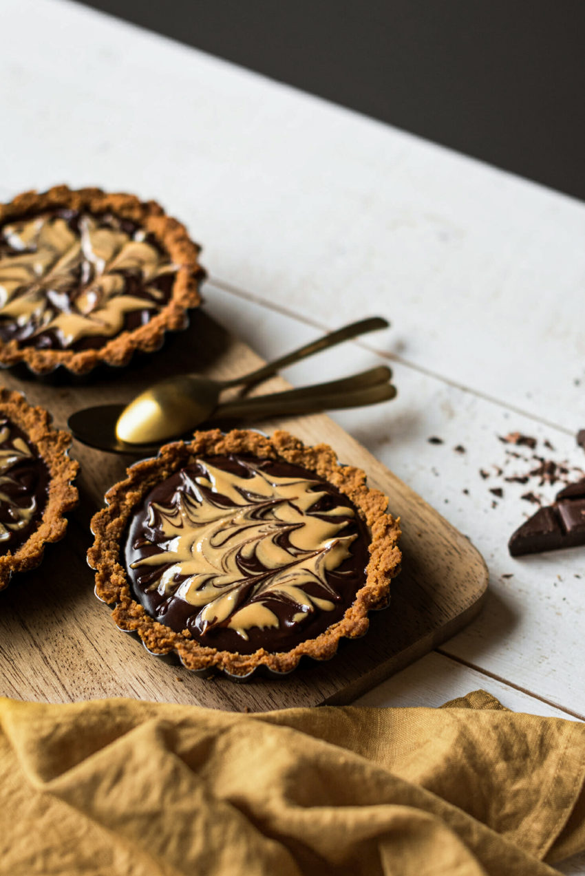 Tartelettes chocolat cacahuète - Lilie Bakery