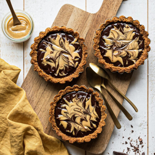 Tartes chocolat cacahuète recette - Lilie Bakery