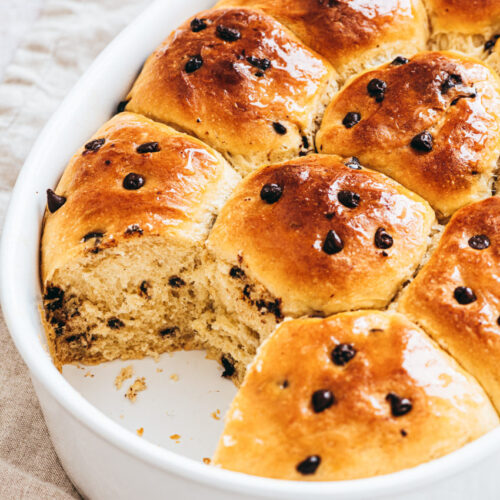 Brioche butchy moelleuse pépites chocolat sans beurre - Lilie Bakery