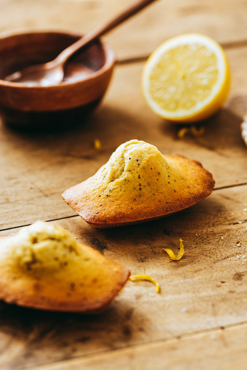 Lemon and poppy madeleines - Lilie Bakery