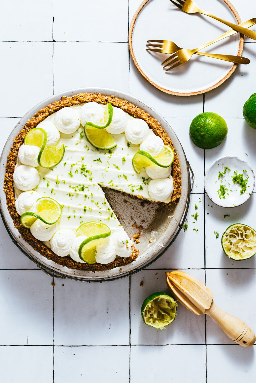 Key lime pie sans cuisson - Lilie Bakery