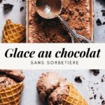 Glace au chocolat sans sorbeti&egrave;re - Lilie Bakery