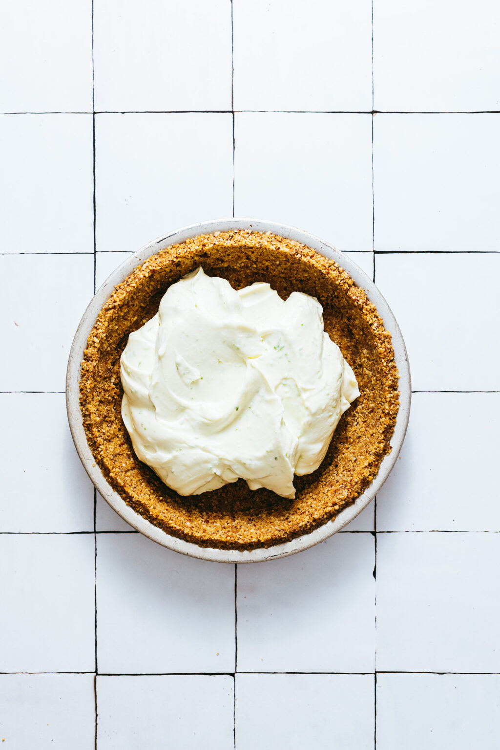Step by step key lime pie sans cuisson - Lilie Bakery