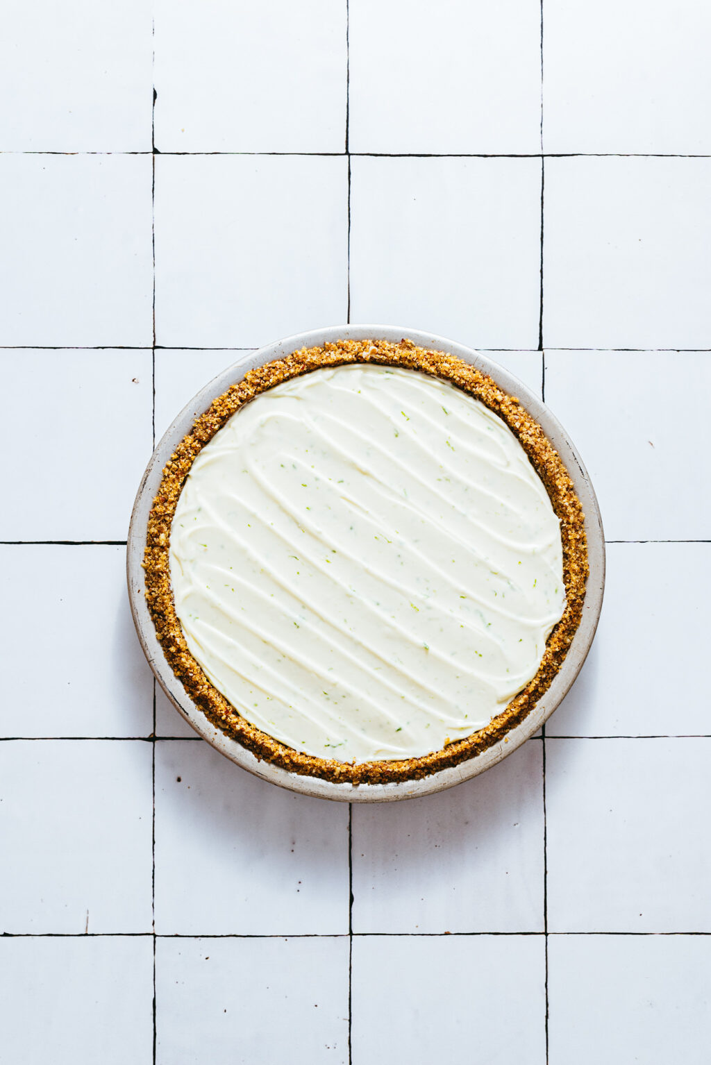 Step by step key lime pie sans cuisson - Lilie Bakery