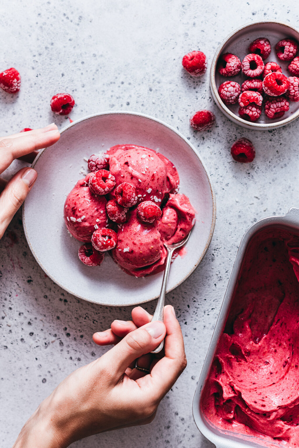 Nice cream banane framboise - Lilie Bakery