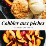 Cobbler p&ecirc;ches recette - Lilie Bakery