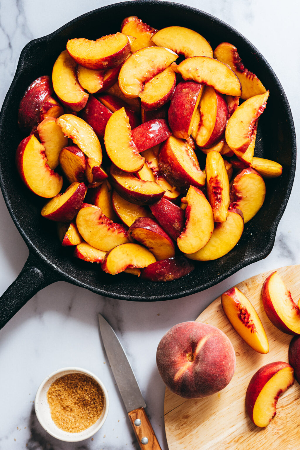 Pêches rôties au four - Lilie Bakery