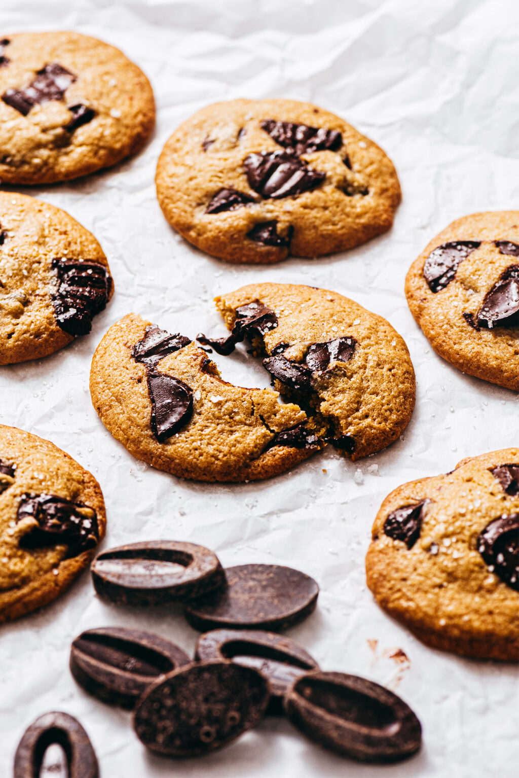 Cookies huile de coco pépites chocolat sans beurre - Lilie Bakery