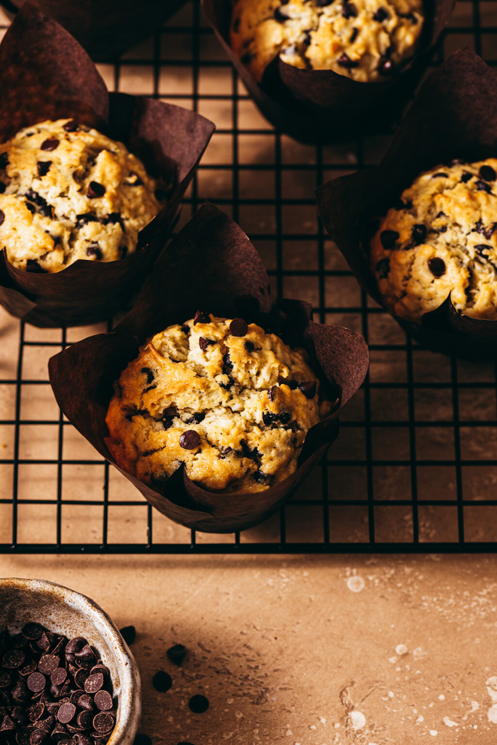 Muffins noix de coco chocolat - Lilie Bakery