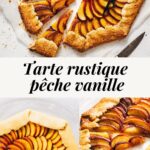 Tarte p&ecirc;che vanille