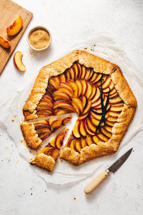 Tarte Rustique aux Pêches et Vanille