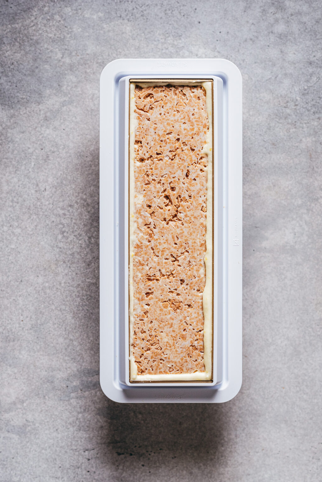 Pas à pas 3 bûche croustillant chocolat blanc