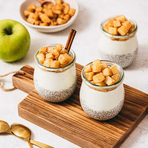Recette chia pudding pomme cannelle - Lilie Bakery
