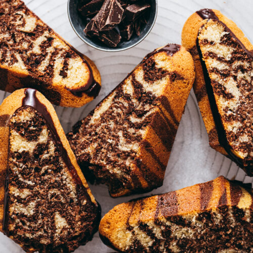 Gâteau zèbre vanille chocolat - Lilie Bakery