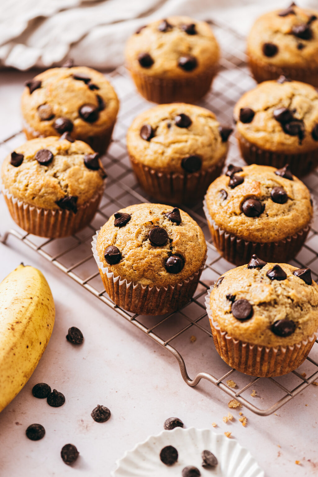 Muffins chocolat banane - Lilie Bakery