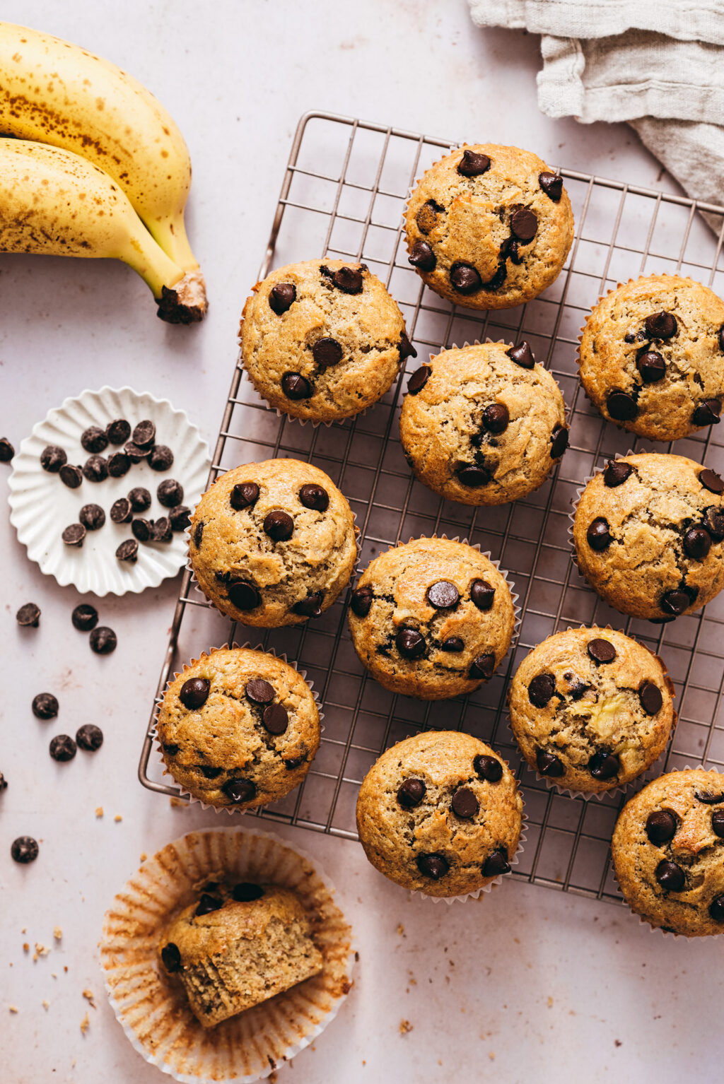 Recette muffins banane chocolat - Lilie Bakery