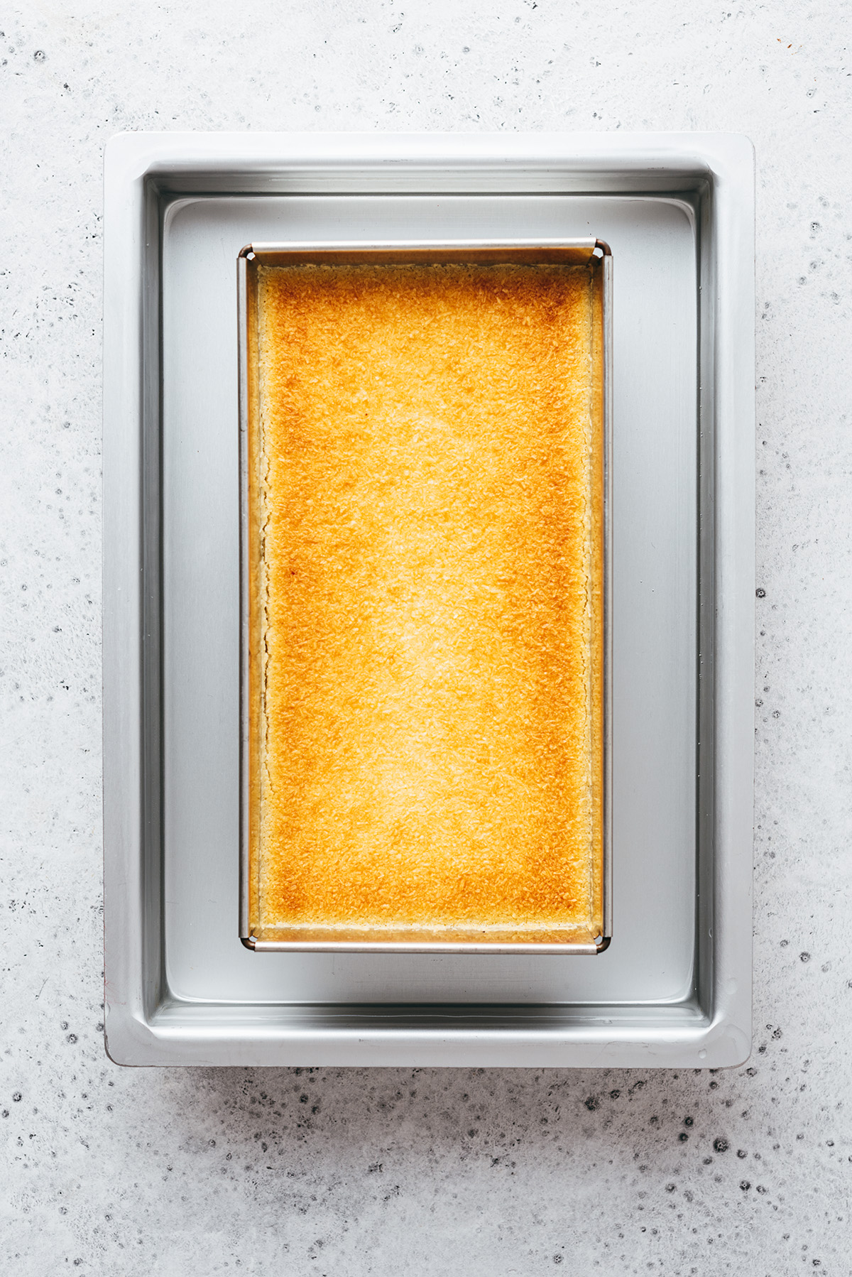 Flan doré dans bain marie - Lilie Bakery