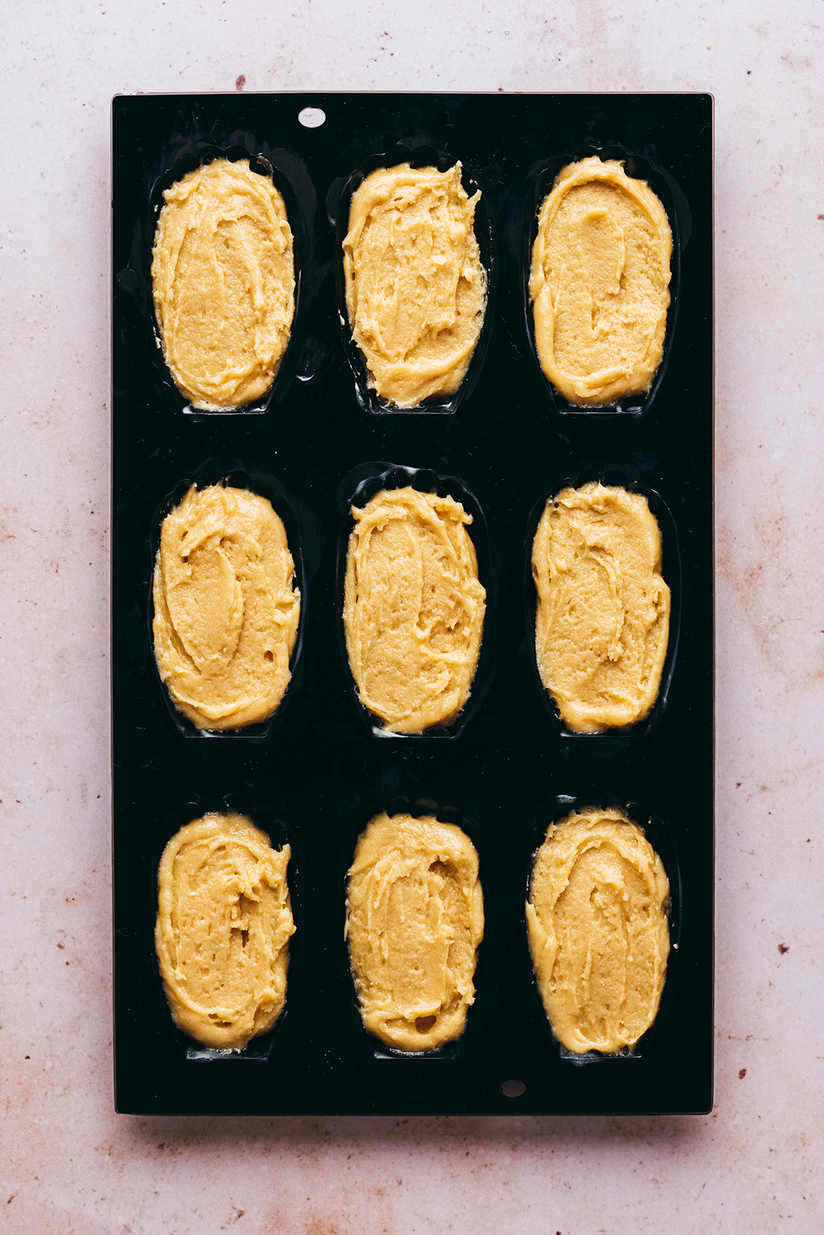 Madeleines in silicone mold - Lilie Bakery