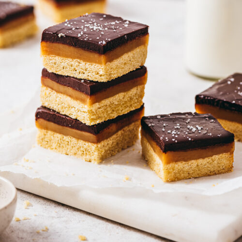 Millionaire shortbread recette - Lilie Bakery