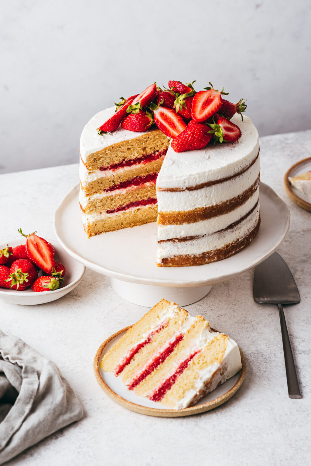 Layer cake fraise - Lilie Bakery