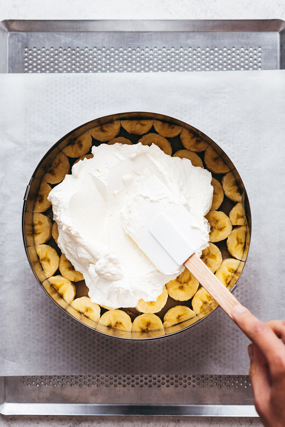 Préparation banoffee - Lilie Bakery