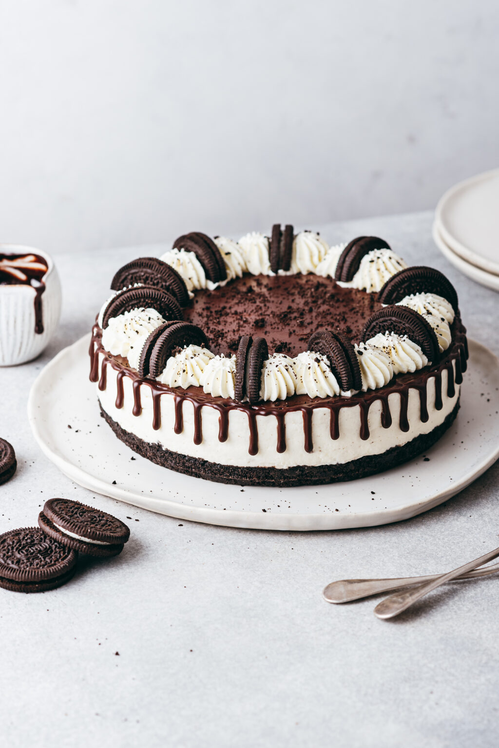 Cheesecake oreo sans cuisson recette - Lilie Bakery