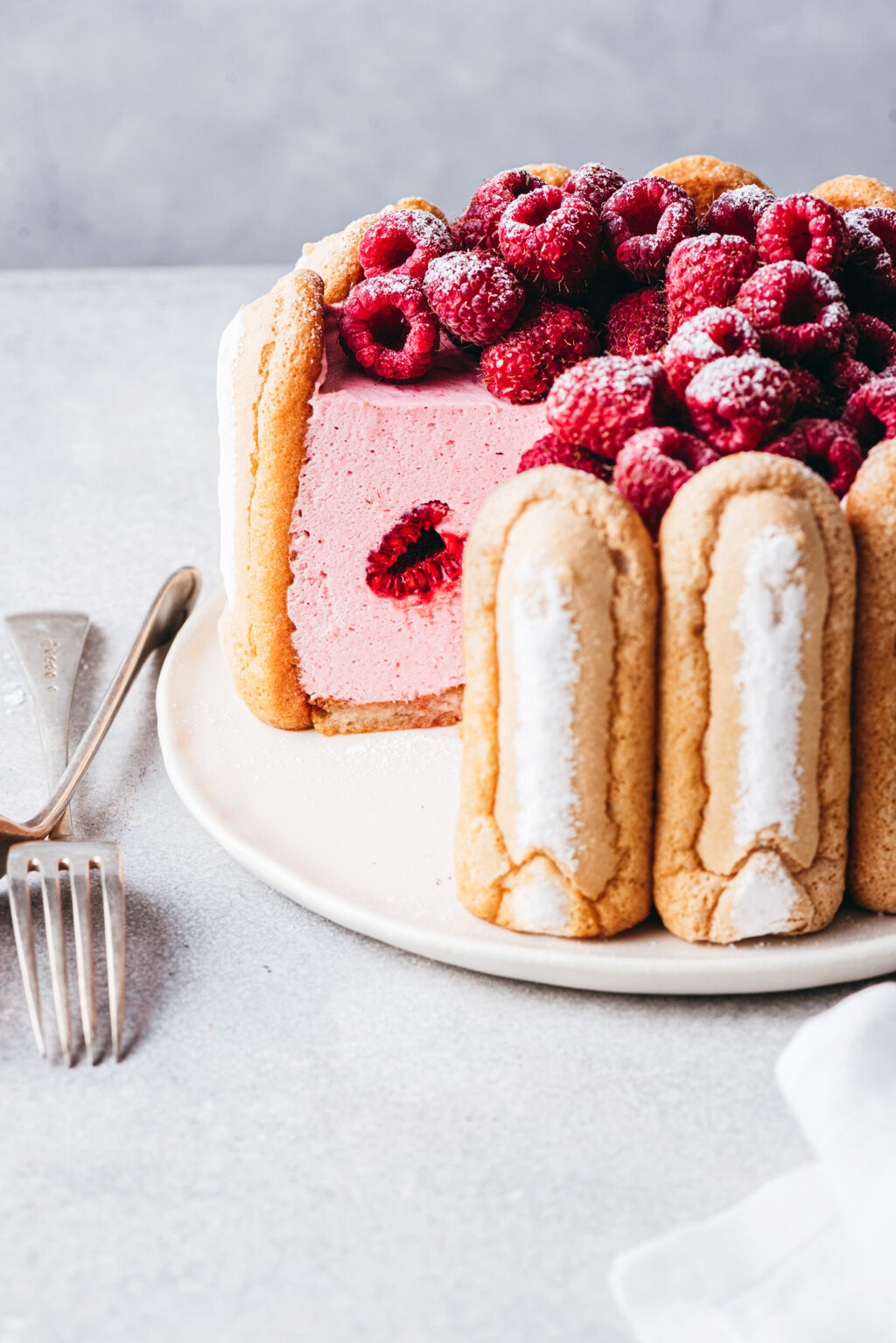 Charlotte aux framboises express - Lilie Bakery