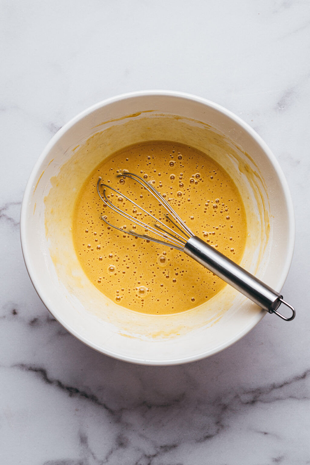 Préparation clafoutis pomme - Lilie Bakery