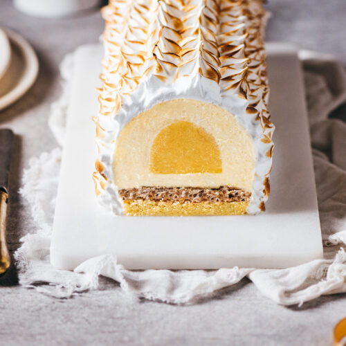Recette bûche citron meringuée - Lilie Bakery