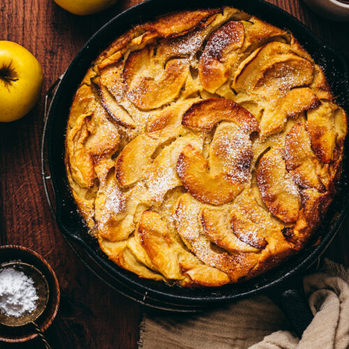 Recette clafoutis aux pommes - Lilie Bakery